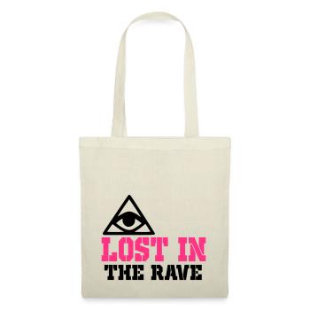 perdu dans la rave - Sac en tissu - rouge - Devant