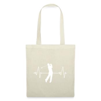 Heartbeat Golf | Golf heartbeat - Tote Bag - red - Front