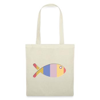 POISSON. POISSON D'AVRIL. VACANCES. ETE. HUMOUR - Sac en tissu - rouge - Devant