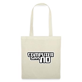 Computer Says No Lustig Programmierer Nerd Technik - Stoffbeutel - Rot - Vorne