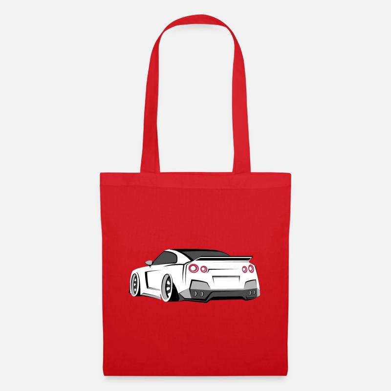 gtr racing tuner symbol geschenkidee - Stoffbeutel - Rot