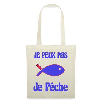 PÊCHE. RETRAITE. RETRAITE. RETRAITEE - Sac en tissu - rouge - Devant