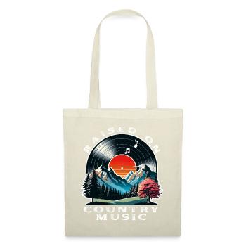 Raised on Country Music - Tote Bag - red - Front
