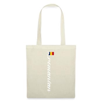 Drapeau de la Roumanie Lignes Silhouette Roumanie - Sac en tissu - rouge - Devant