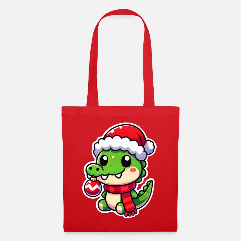Jolly Crocodile Claus - Stoffbeutel - Rot