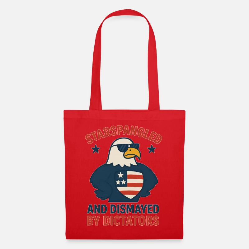 Stars Spangled Dismayed by Dictators - Tote Bag - red