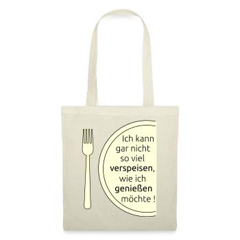 Verspeisen und geniessen - Stoffbeutel - Rot - Vorne