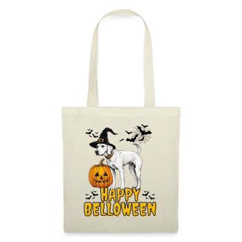 HAPPY BELLOWEEN Halloween Chien Chiens Bouledogue - Sac en tissu - rouge - Devant