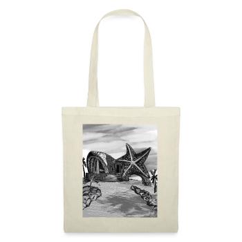 Starfish Dome Island Art - Tote Bag - red - Front