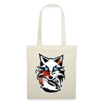 Blauäugiger Fuchs Icon - Stoffbeutel - Rot - Vorne