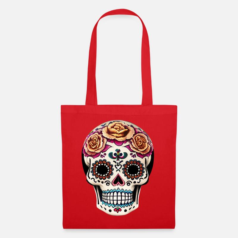 Dia de los Muertos - Stoffbeutel - Rot