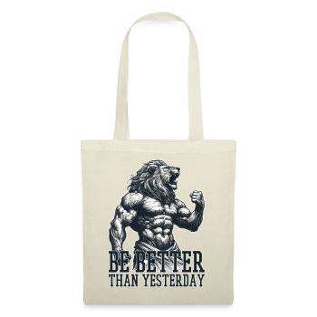 Be Better Than Yesterday Leo Motivation Gift - Tote Bag - red - Front