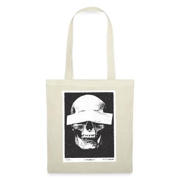Crâne grunge - Sac en tissu - nature - Devant
