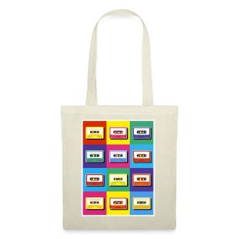 Pop Art Cassette Tapes - Tote Bag - red - Front