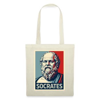 Socrates Pop Art Portrait - Tote Bag - red - Front