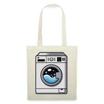 Machine à laver bande dessinée mignonne Kawaii - Sac en tissu - rouge - Devant