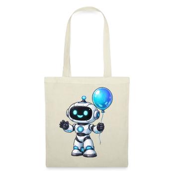 Small robot with balloon - Tote Bag - red - Front