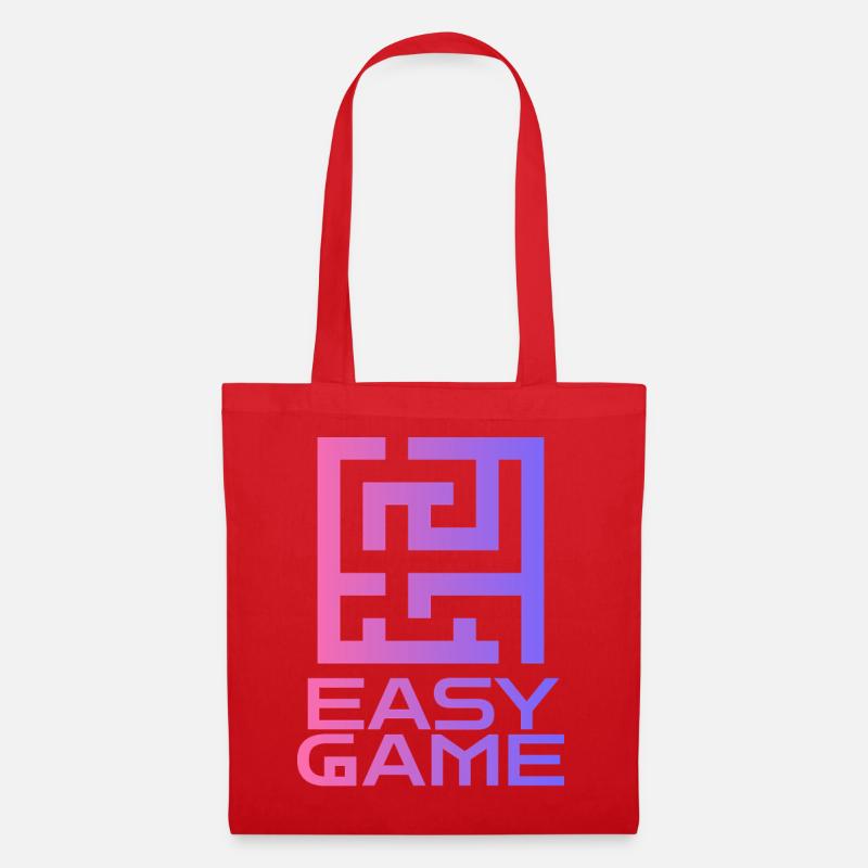 Maze Neon Easy Game Logo - Stoffbeutel - Rot