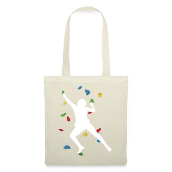 Grimpe Man White – Style Bloc - Sac en tissu - rouge - Devant