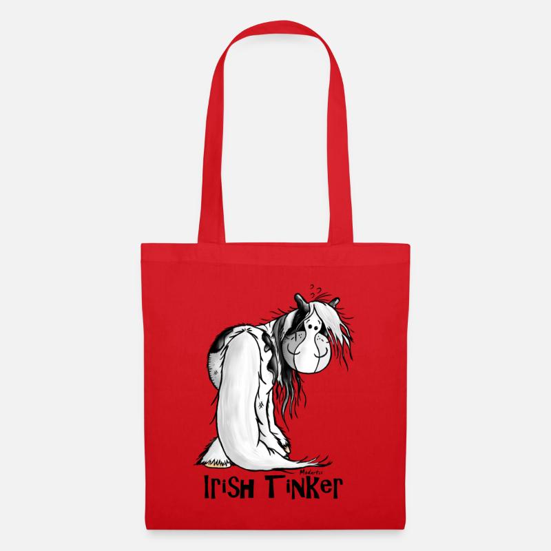 Niedlicher Irish Tinker - Gypsy Cob - Stoffbeutel - Rot