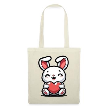 Cadeau de Saint-Valentin pour elle et lui - Sac en tissu - rouge - Devant