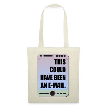 E-MAIL DE RÉUNION DE BUREAU DRÔLE - Sac en tissu - rouge - Devant