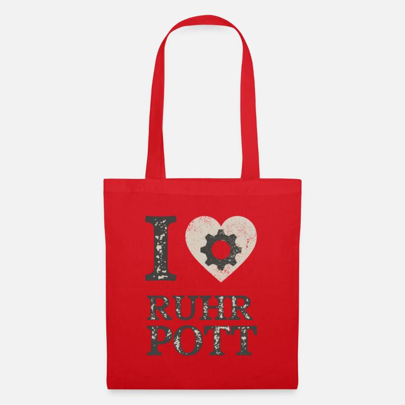 Ich liebe Ruhrpott Gear - Stoffbeutel - Rot