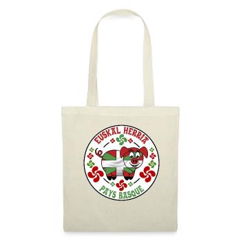 Cochon jambon Bayonne - Sac en tissu - rouge - Devant