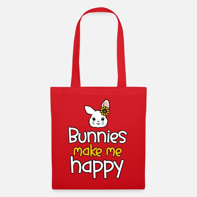 Rabbit Rabbit - Tote Bag - red