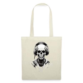 Skelleton DJ direct view - Stoffbeutel - Rot - Vorne