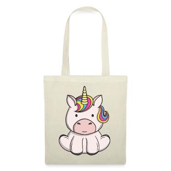 Cute Magical Unicorn Kawaii Rainbow Pony Cartoon - Tote Bag - red - Front