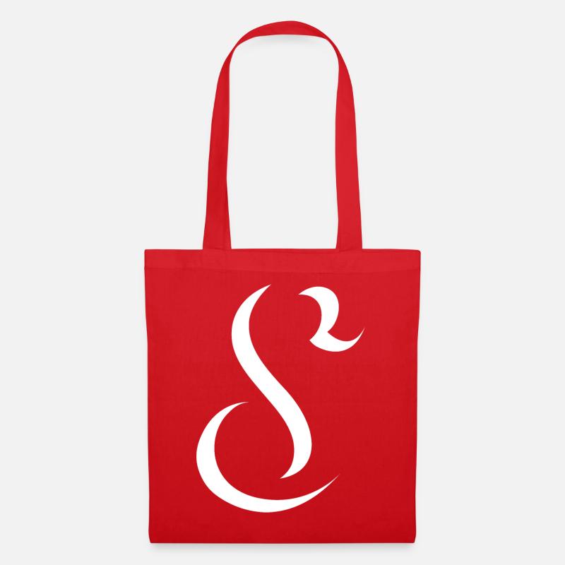 Letter S, Name, der Buchstabe S - Stoffbeutel - Rot
