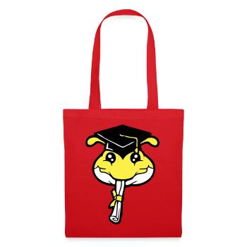 Caterpillar High School Graduation Passed College Worm - Tote Bag - red - Front