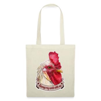 Comb Rooster Design Magnificent Rooster Chickens - Tote Bag - red - Front