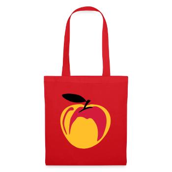 Pèche - Sac en tissu - rouge - Devant