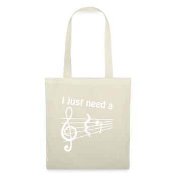 "I Just Need a Break" Music Musicians Sheet Music - Tote Bag - red - Front