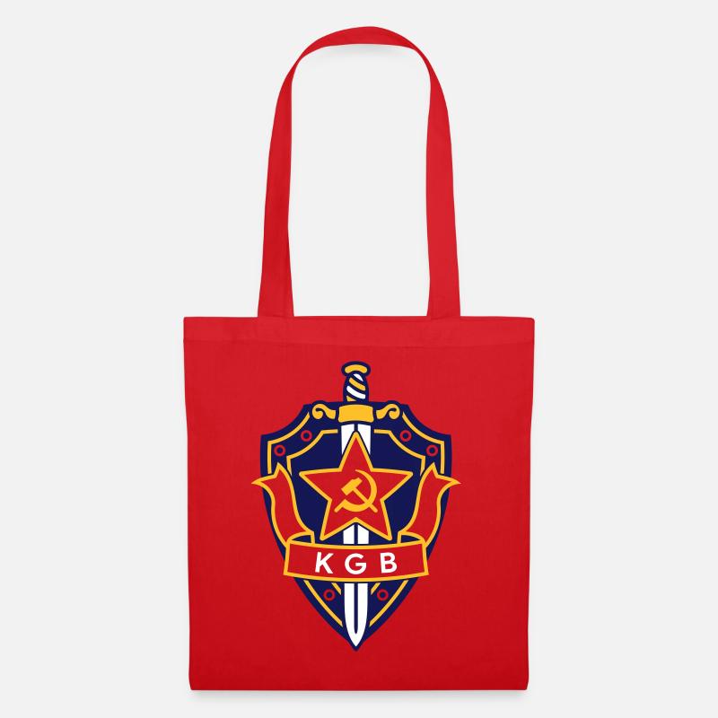 Stilvolles Design kommunistischen KGB Schild RED - Stoffbeutel - Rot