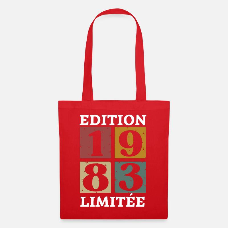 Edition limitée 1983 né e en 1983 - Sac en tissu - rouge