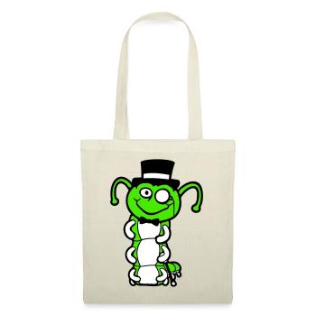 M. Caterpillar Chapeau haut de forme Monocle noeud papillon Gentleman Empire - Sac en tissu - rouge - Devant