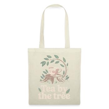 Tea under the tree | Forest, Peace, Nature - Tote Bag - red - Front