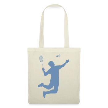 Minimalist Badminton Silhouette Design - Tote Bag - red - Front