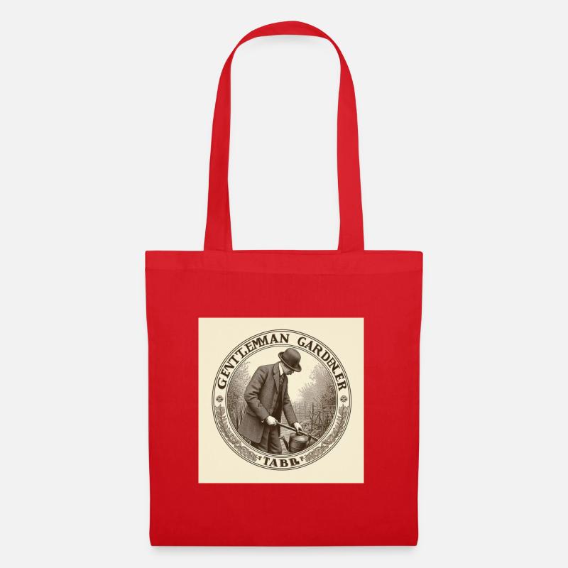 Gentleman Gardener - Tote Bag - red