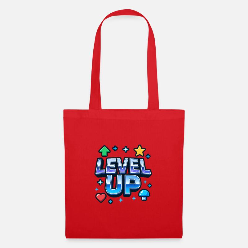 Level Up Gaming Motivations - Stoffbeutel - Rot