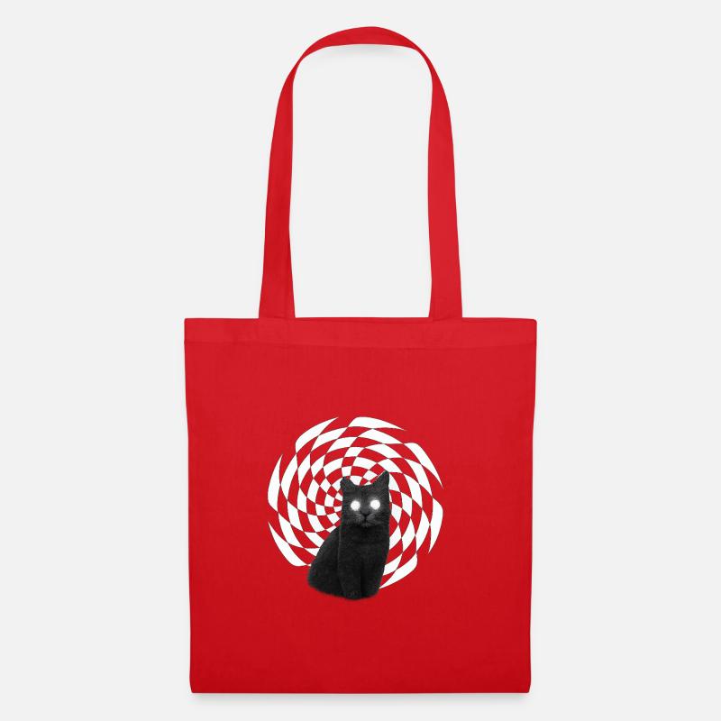 Spiral Cat - Stoffbeutel - Rot