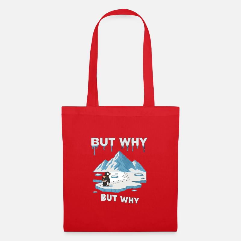 But why Penguin - Tote Bag - red