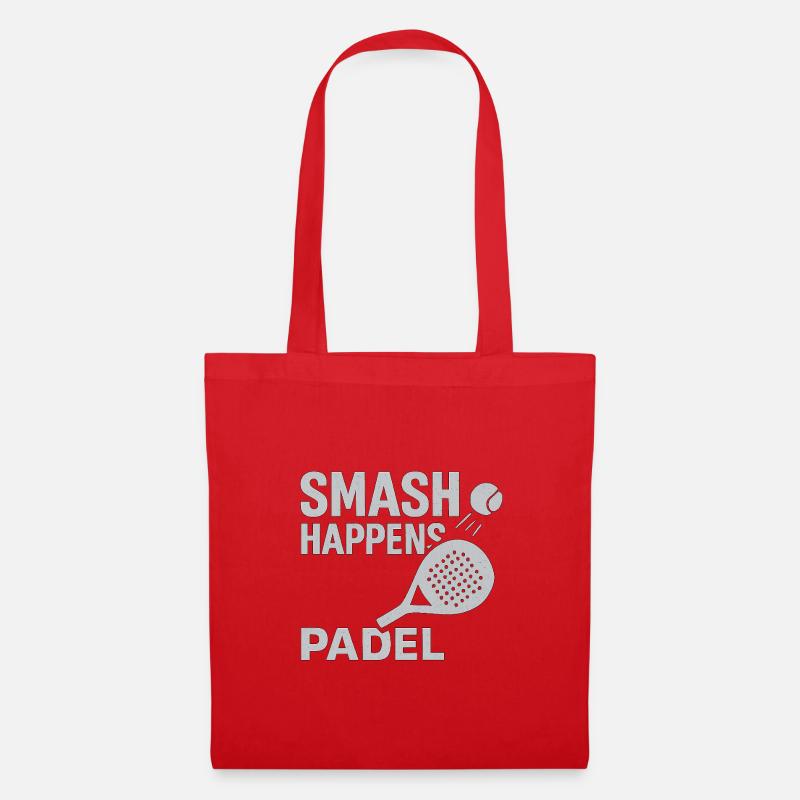 Smash Happens Padel - Stoffbeutel - Rot