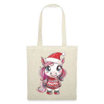 Unicorn Christmas - Tote Bag - red - Front