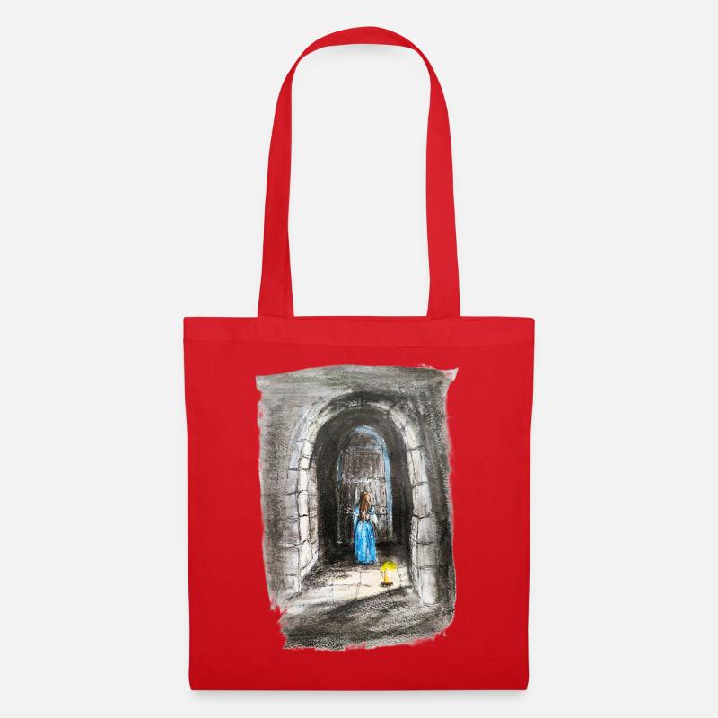 Archway Maiden Lantern Light - Tote Bag - red