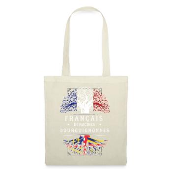 Francais De Racines Bourguignonnes T-Shirt Cade... - Sac en tissu - rouge - Devant