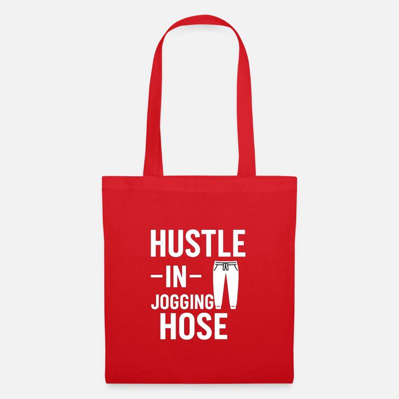 Hustle in sweatpants - Tote Bag - red